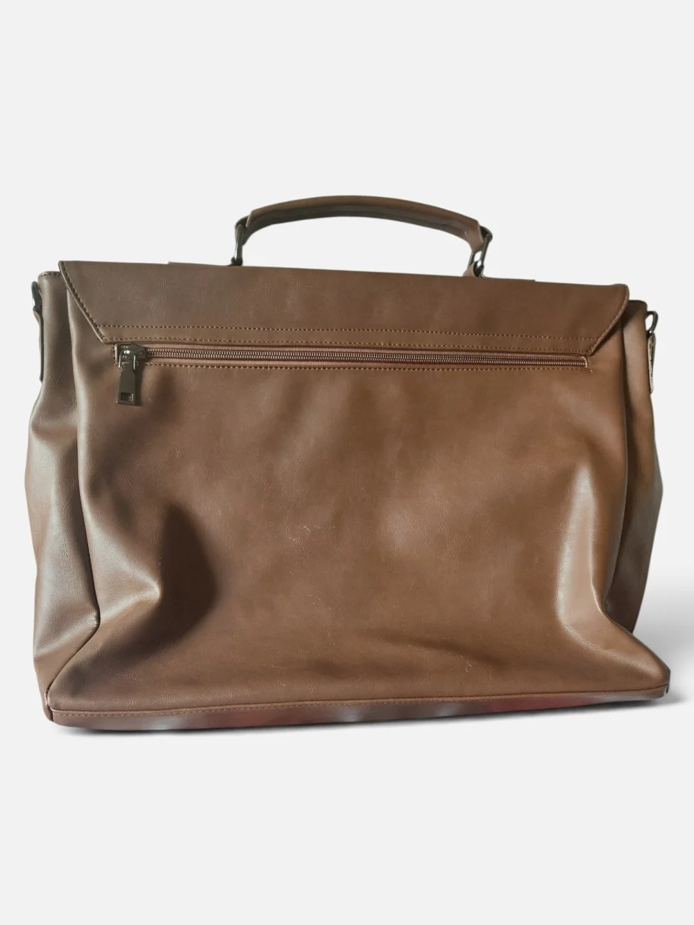Brown Leather Laptop Case Messenger Bag
